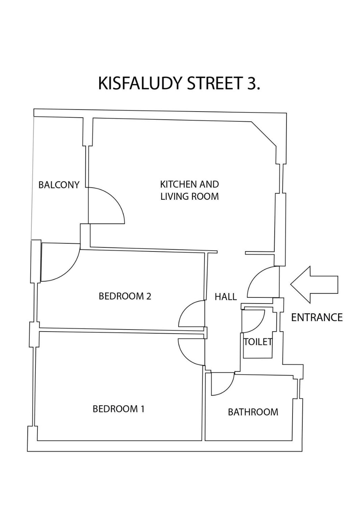 בודפשט Two-Bedrooms Apartment Cbd Bp מראה חיצוני תמונה