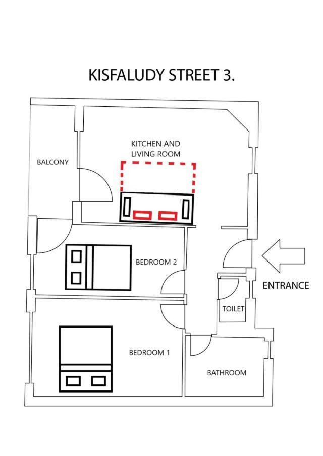 בודפשט Two-Bedrooms Apartment Cbd Bp מראה חיצוני תמונה